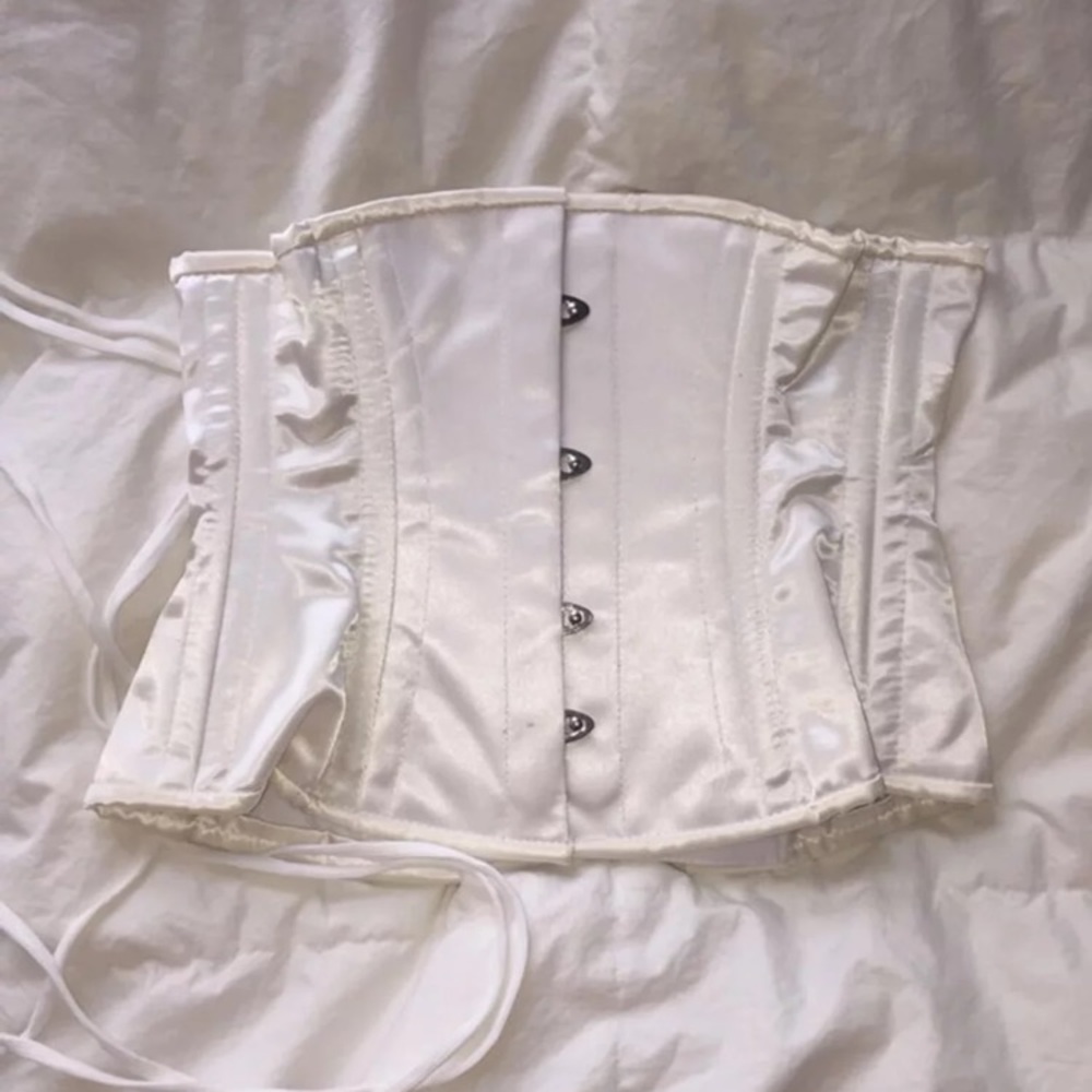 Steel boned Corset orchard waist cincher XS